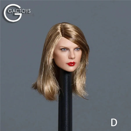 GACTOYS GC042 1:6 Scale Taylor Swift Head Sculpt for 12-Inch Action Figure GC042D