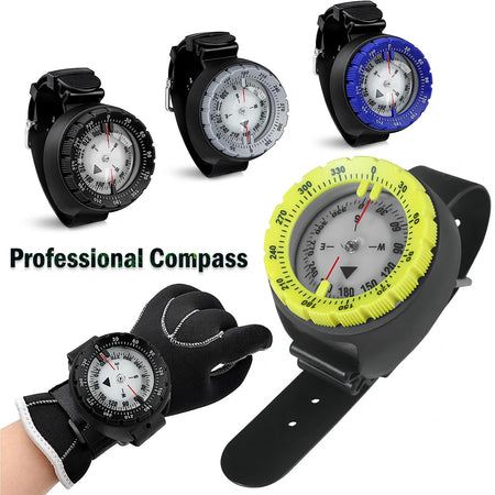 Professional Digital Diving Compass - 50m Waterproof &amp; Luminous