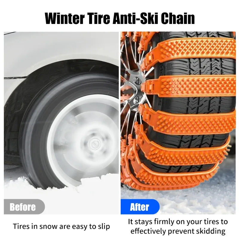 New Car Tire Chains &ndash; Durable Anti Skid Snow Traction