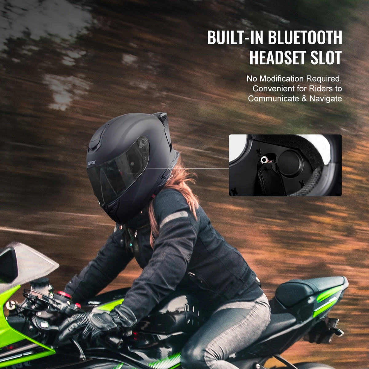 SucceBuy Motorcycle Helmet &ndash; Full Face Helmet Bluetooth