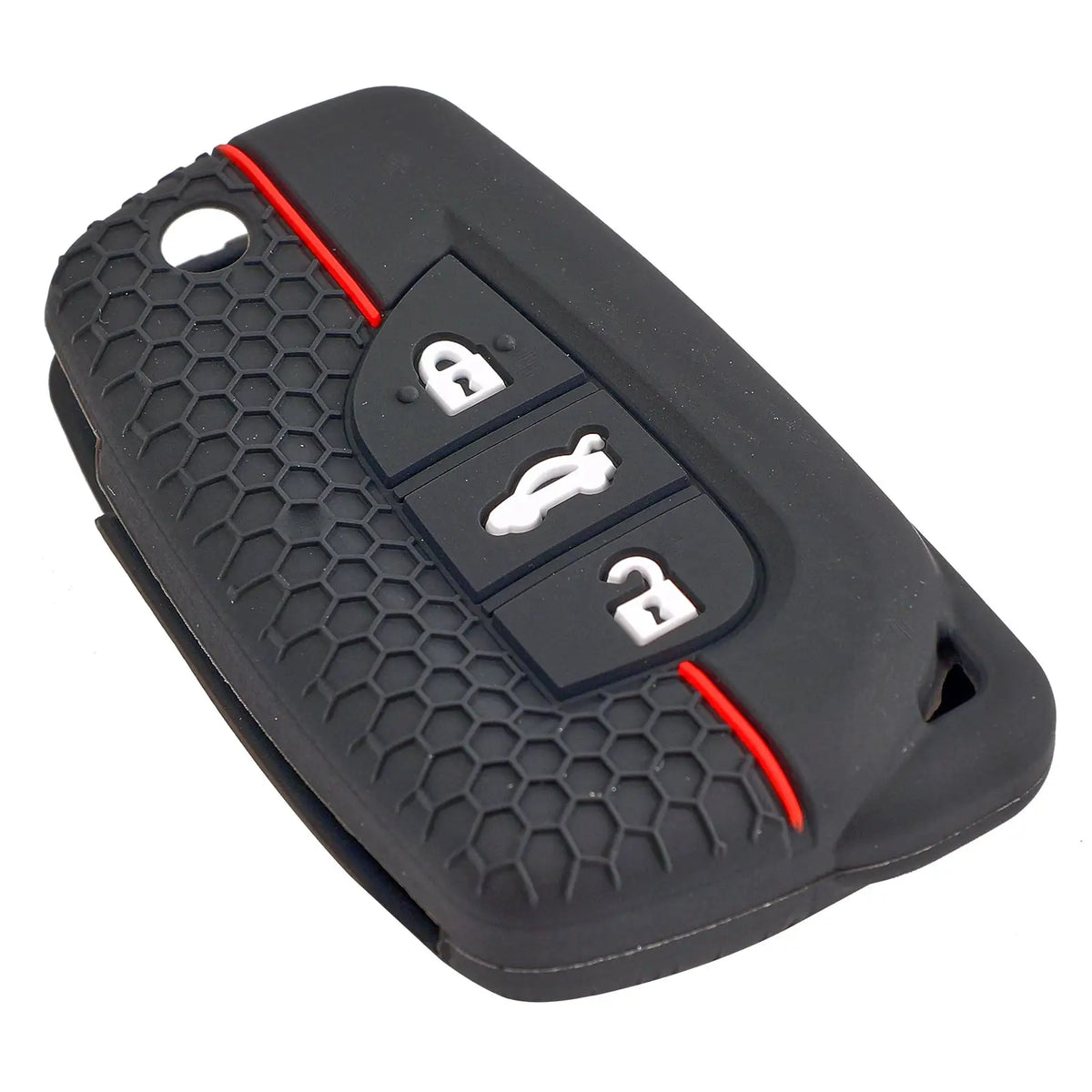 3 Button Silicone Remote Smart Car Key Chain Ring Cover Case Shell Protector For Toyota Auris Corolla Avensis Verso Yaris Aygo by InterCyprus Trading Ltd
