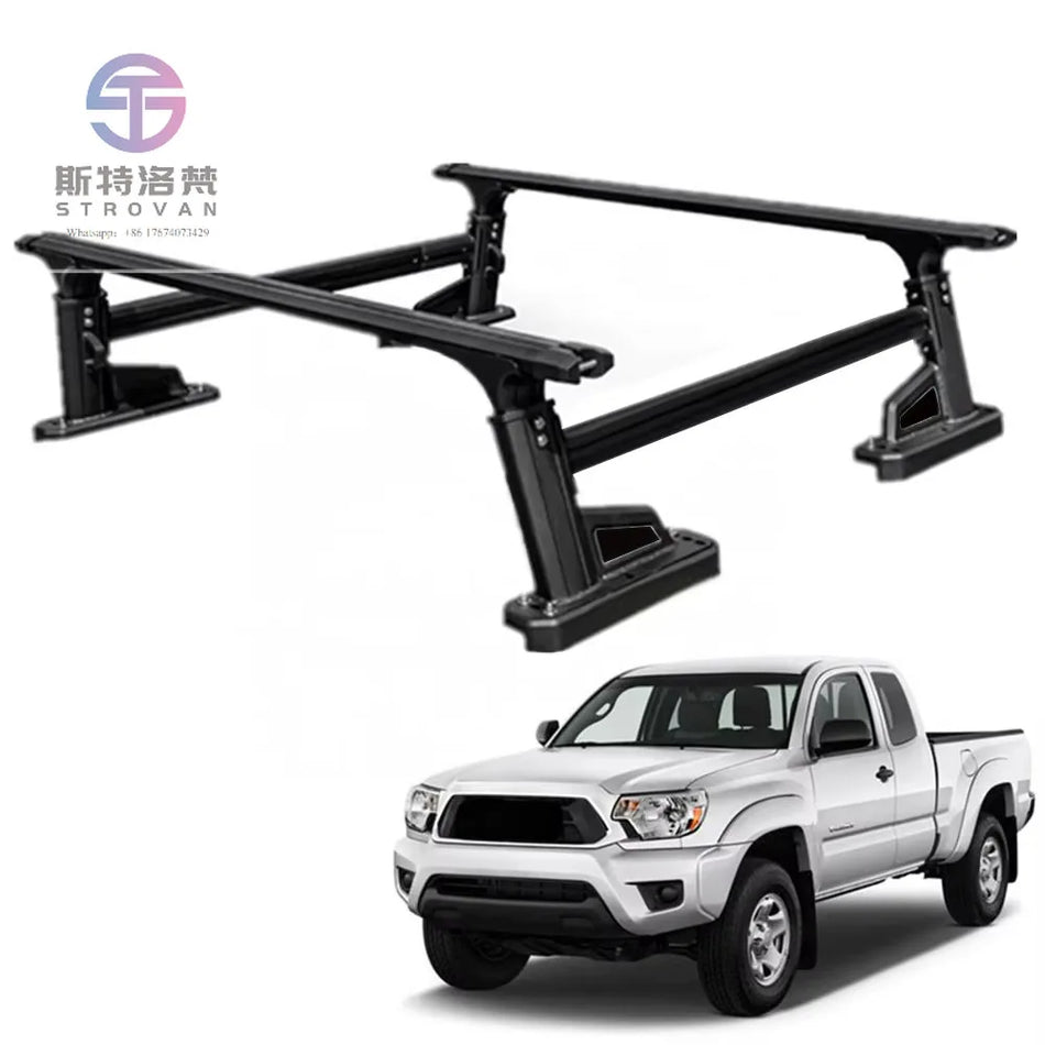 Plataforma de portaequipajes para techo Ford F-150 con barra antivuelco de aluminio