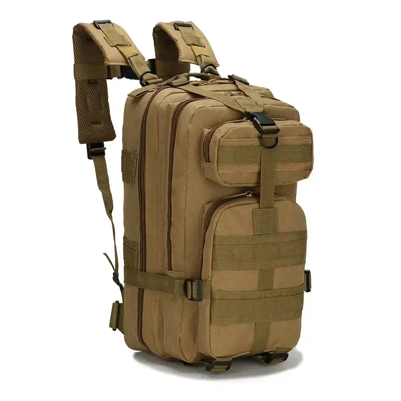 Outdoor Hiking Backpack &ndash; Durable Oxford Construction Khaki