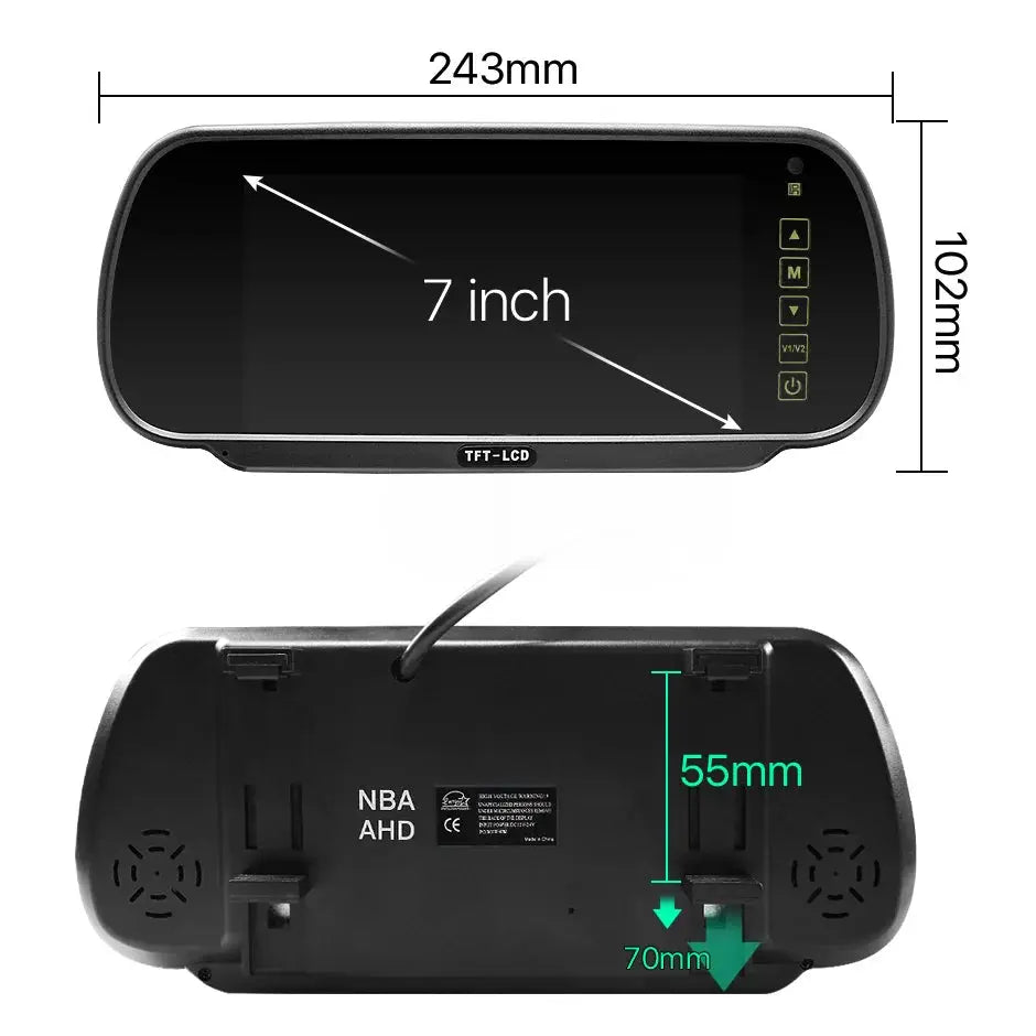 Rear View Backup Camera With 7 Inch Monitor For Mercedes-Benz Sprinter by InterCyprus Trading Ltd