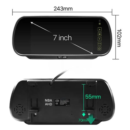 Rear View Backup Camera With 7 Inch Monitor For Mercedes-Benz Sprinter by InterCyprus Trading Ltd