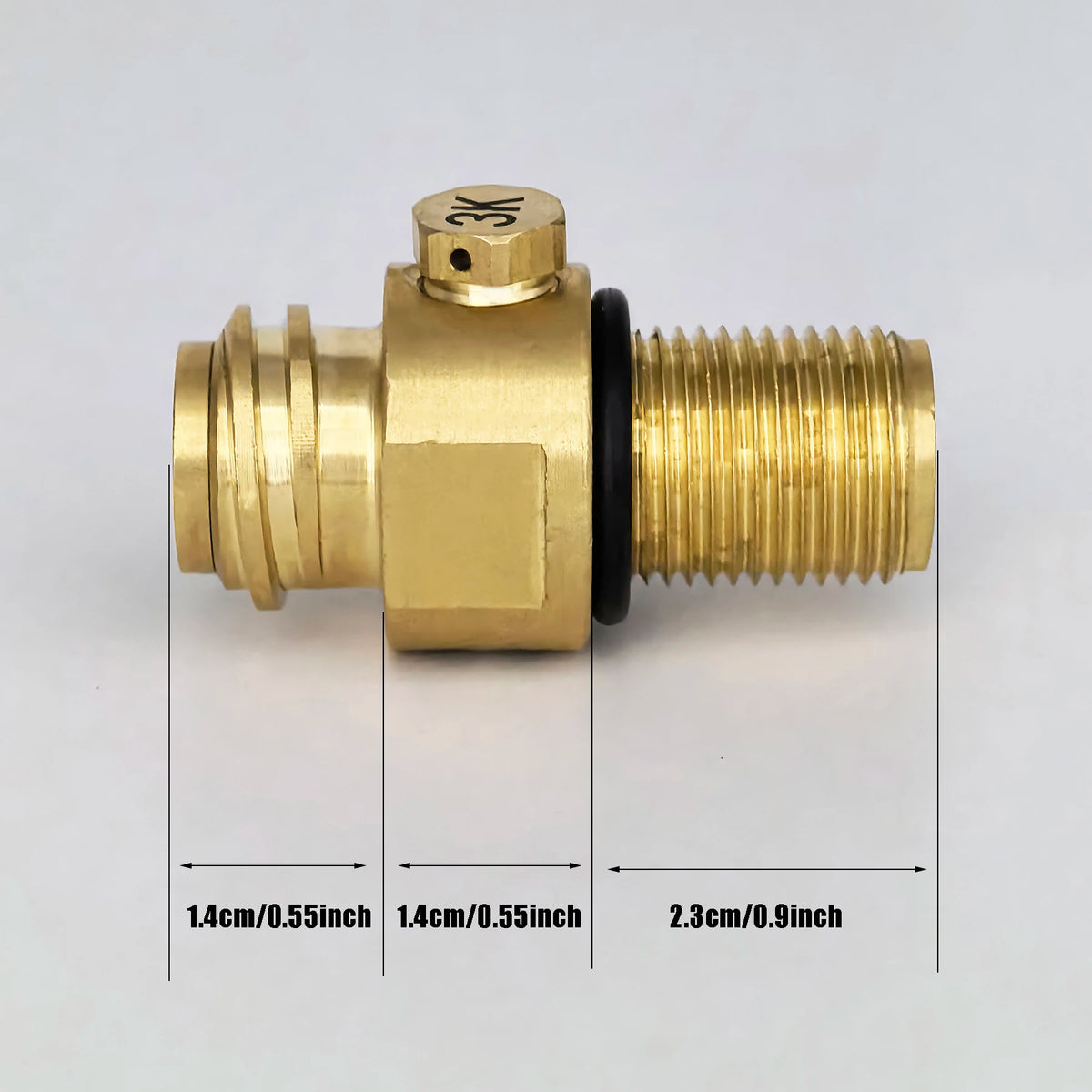 M18x1.5 TR21-4 Soda CO2 Valve Adapter &ndash; ON OFF Valve