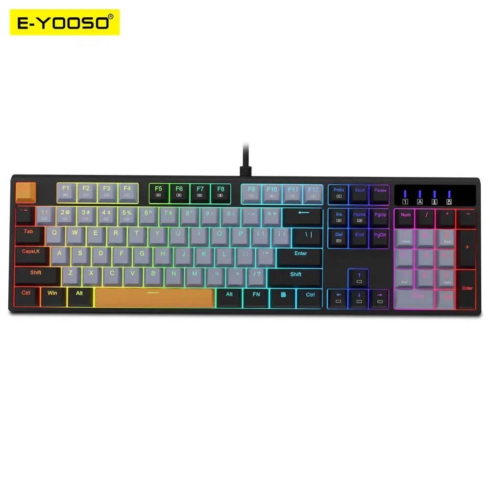 E-YOOSO Z14 RGB USB Mechanical Keyboard &ndash; Multilingual