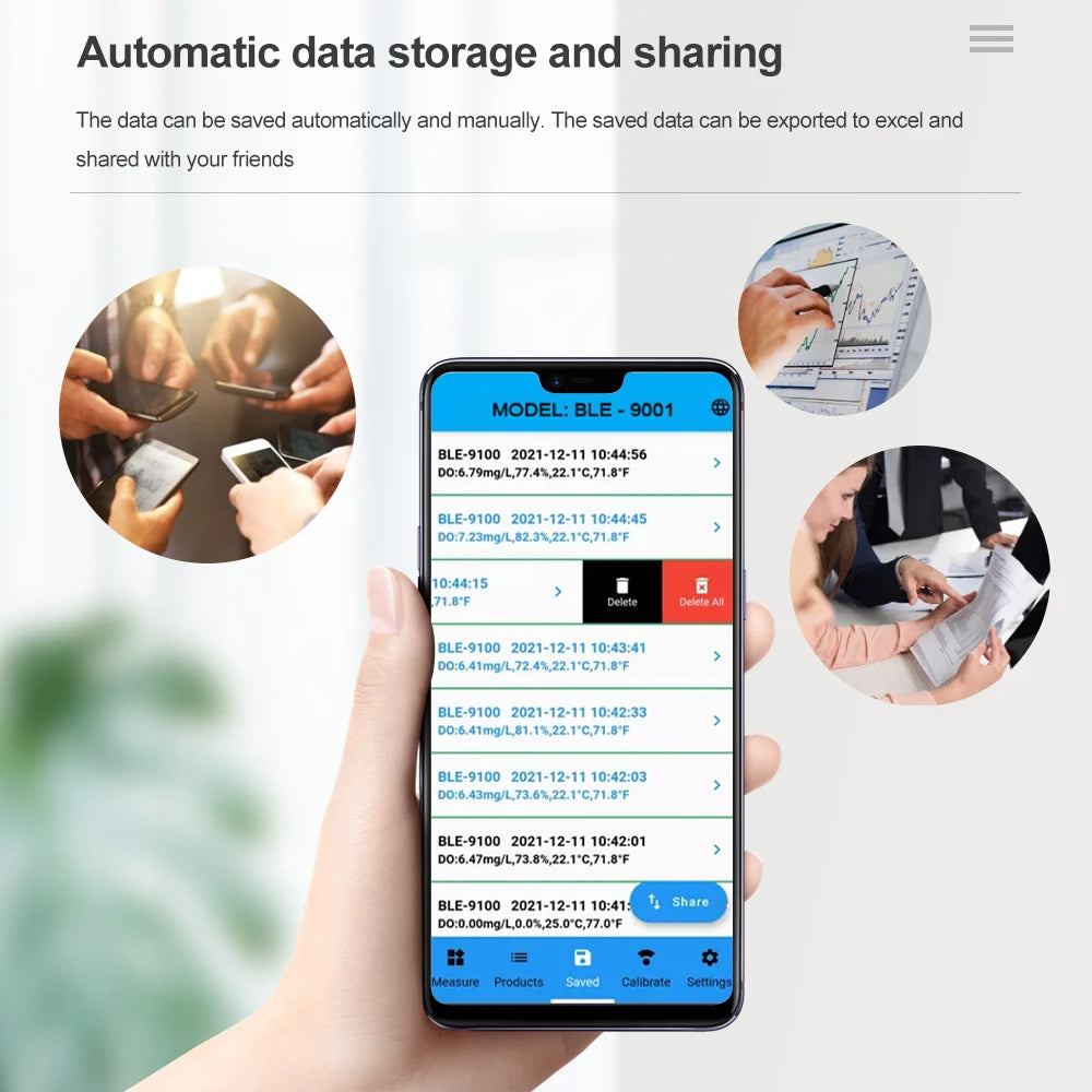 BLE-9001 Bluetooth ORP Meter &ndash; App Controlled Water Monitor
