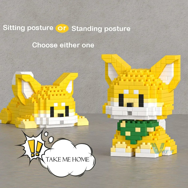 Cute Dog Building Blocks Set &ndash; Ideal Table Decor Gift