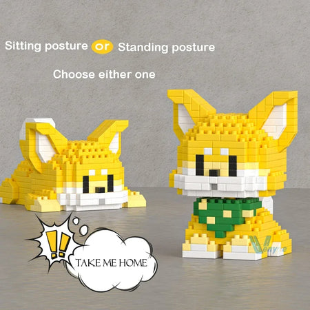 Cute Dog Building Blocks Set &ndash; Ideal Table Decor Gift