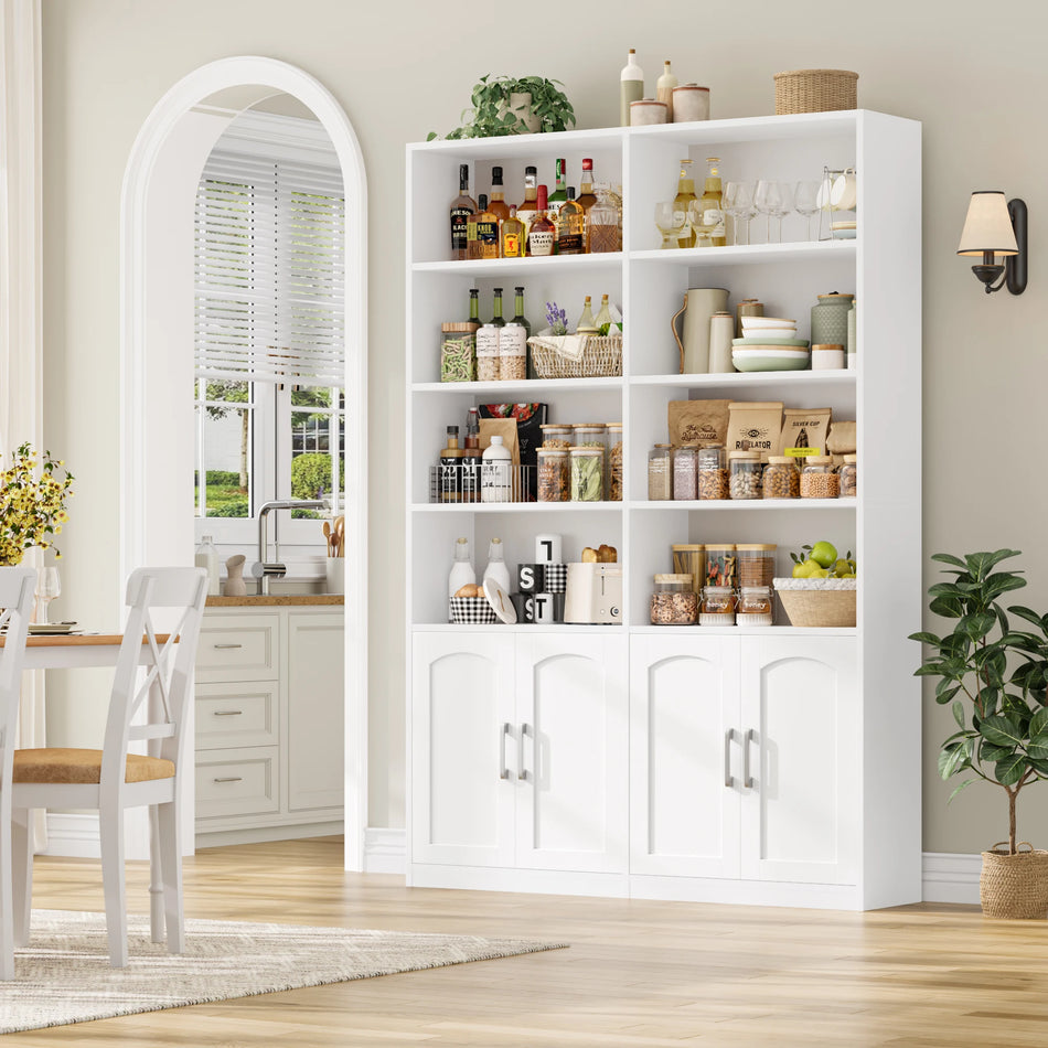 Getone 12 Přihrádek 4 Dveřová Knihovna Skříň Obývací Pokoj