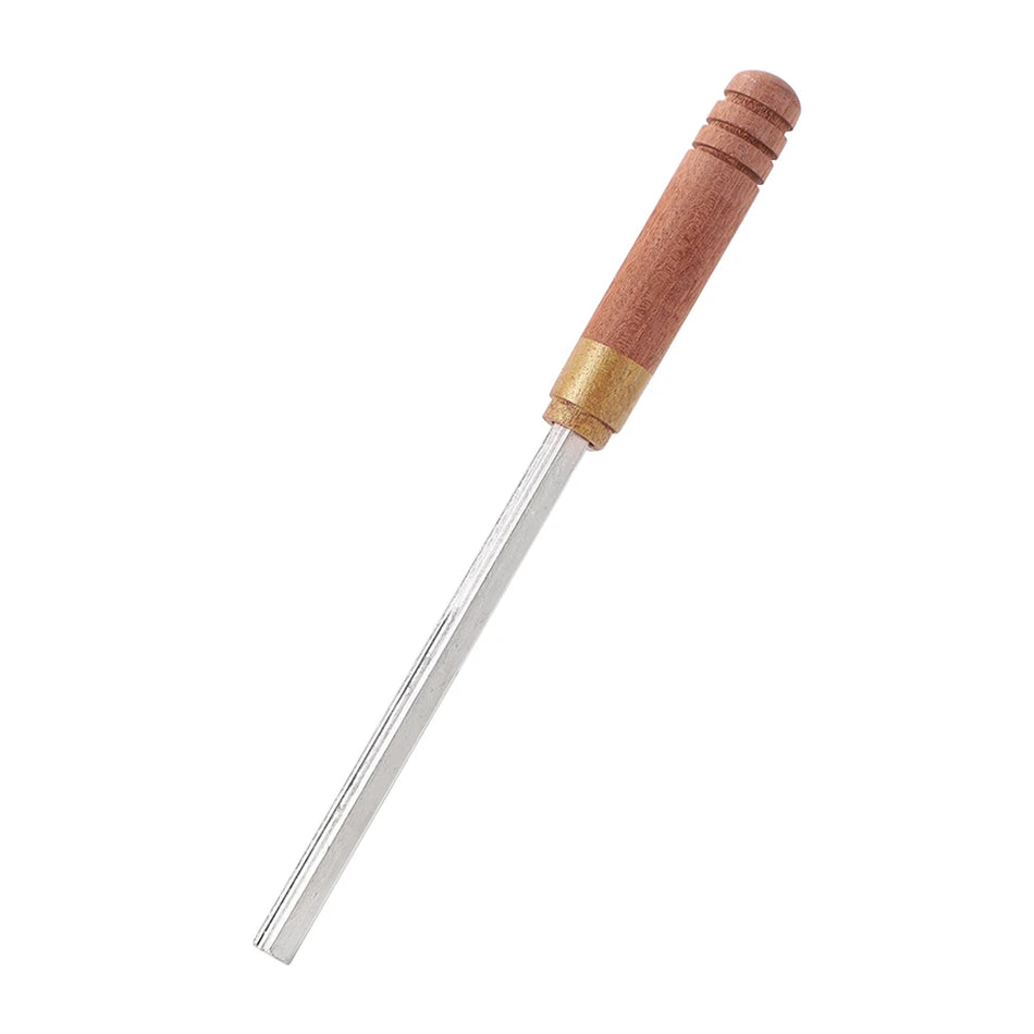 Datoteka za kronanje pražcev kitare z lesenim ročajem orodje za lutnike