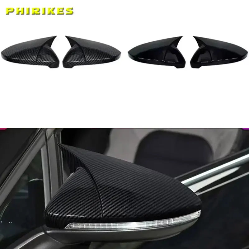 Гладкие черные накладки на зеркала заднего вида для VW Golf MK6 MK7