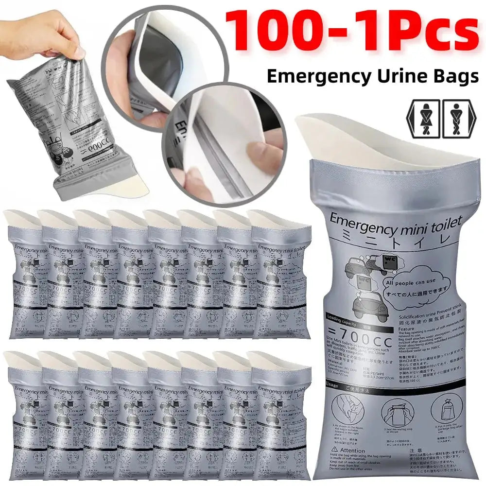 Portable Emergency Urinal Bag For Outdoor Camping Use