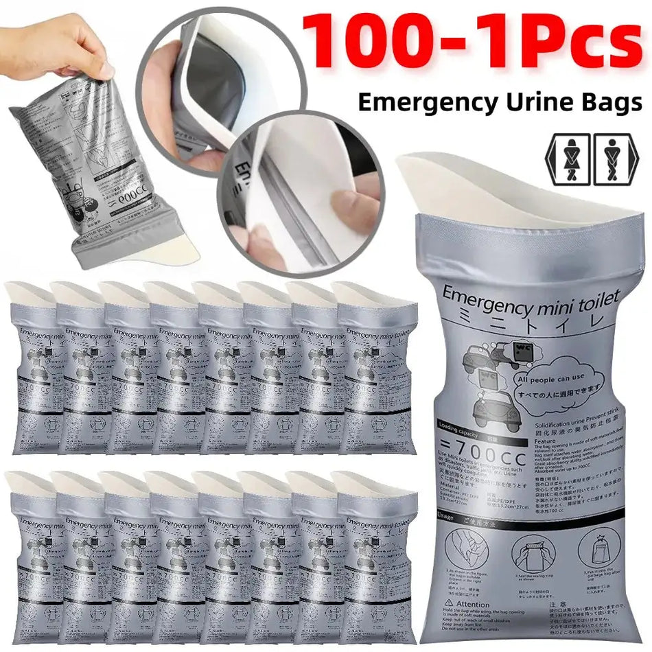 Portable Emergency Urinal Bag For Outdoor Camping Use