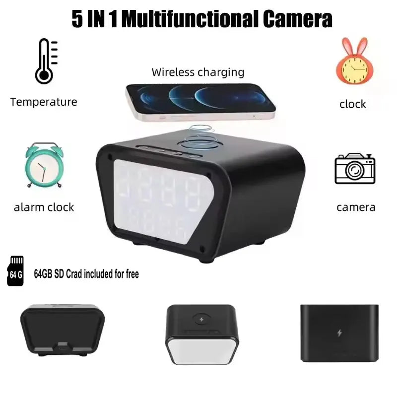 Mini WiFi Wireless Charger Camera &ndash; 4K HD Remote Viewing Default Title