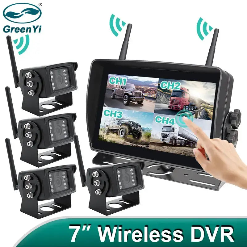 7 Inch AHD Wireless Backup Camera With Monitor For Truck RV by InterCyprus Trading Ltd