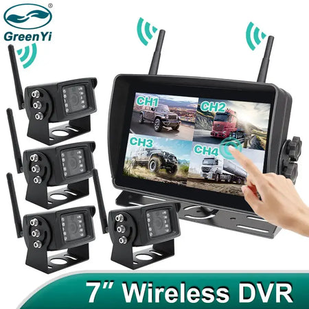7 Inch AHD Wireless Backup Camera With Monitor For Truck RV by InterCyprus Trading Ltd