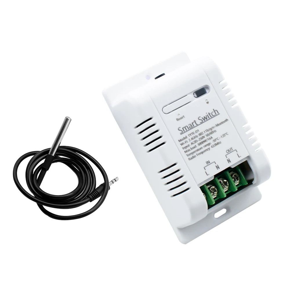 DS18B20 Waterproof Smart Temperature Sensor with Tuya WiFi Control