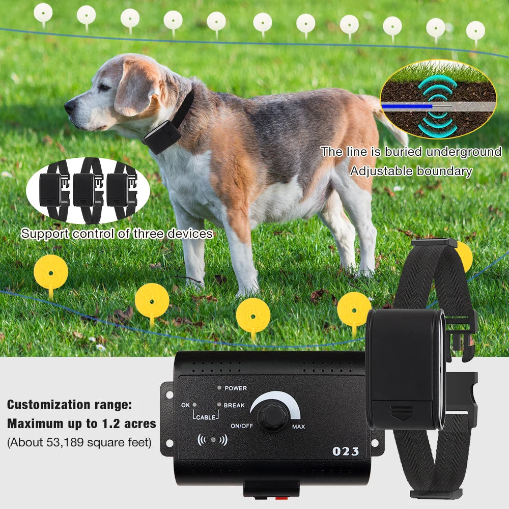 Invisible Wireless Dog Fence IP7 Kit &ndash; Beep and Shock