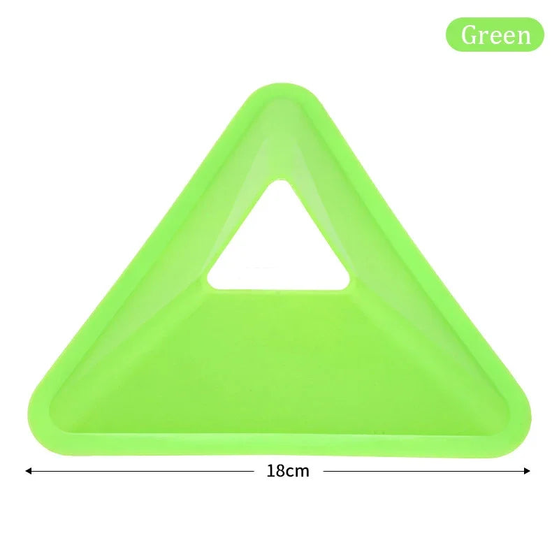 10PCS Triangular Football Training Cones - Agility Markers for Soccer Practice Green 10PCS