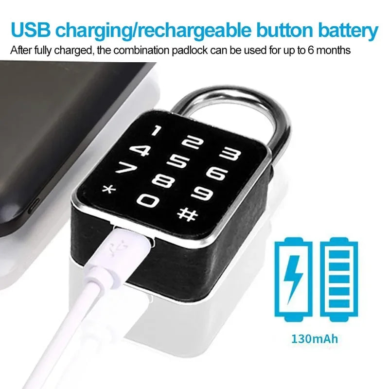 Luxuglow 3 In 1 Tuya Smart Padlock &ndash; Biometric Unlock