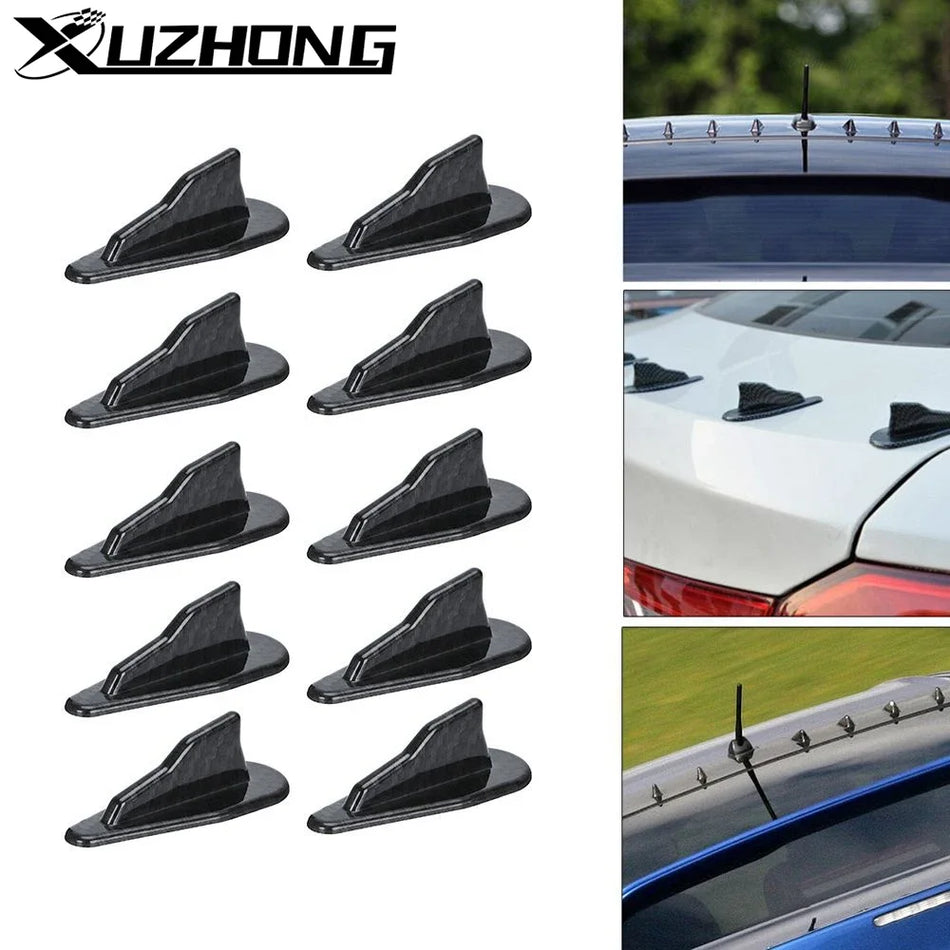 Univerzální černá EVO-stylová střešní žraločí ploutev spoiler kit ABS