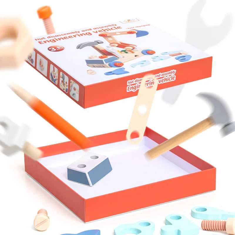 Nut Assembly Engineering Vehicle &ndash; Educational DIY Set