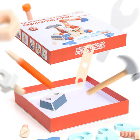 Nut Assembly Engineering Vehicle &ndash; Educational DIY Set