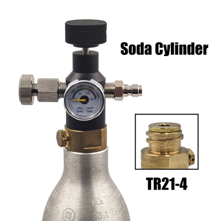 TR21-4 CO2 Refill Adapter &ndash; High Pressure Gauge System