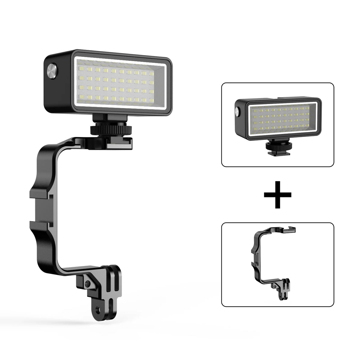 Waterproof LED Diving Fill Light &ndash; Durable Aluminum Bracket for Action Cameras LED Light Bracket