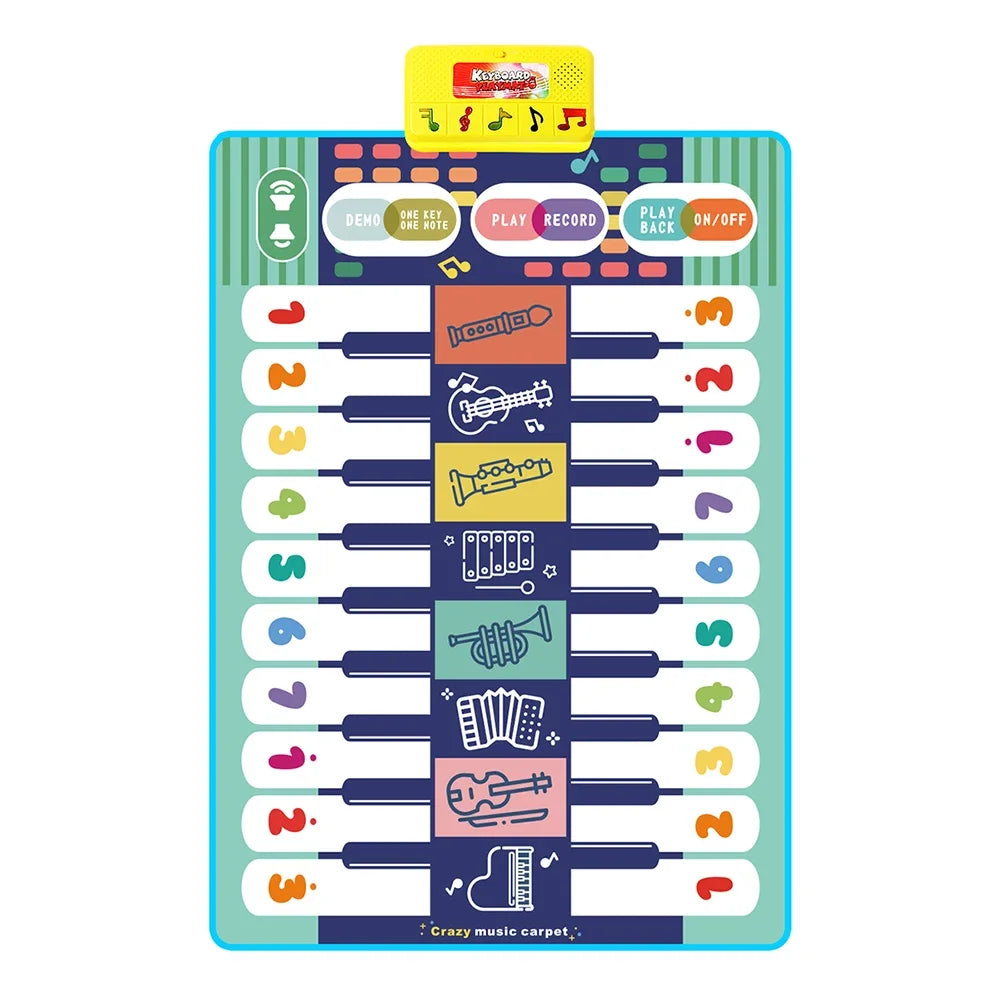 Kids Musical Piano Mat &ndash; Interactive Educational Fun C 118x78cm