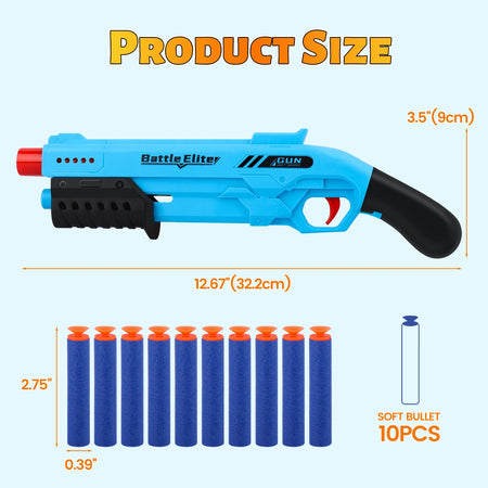 Kids Soft Bullet Blaster Toy Gun