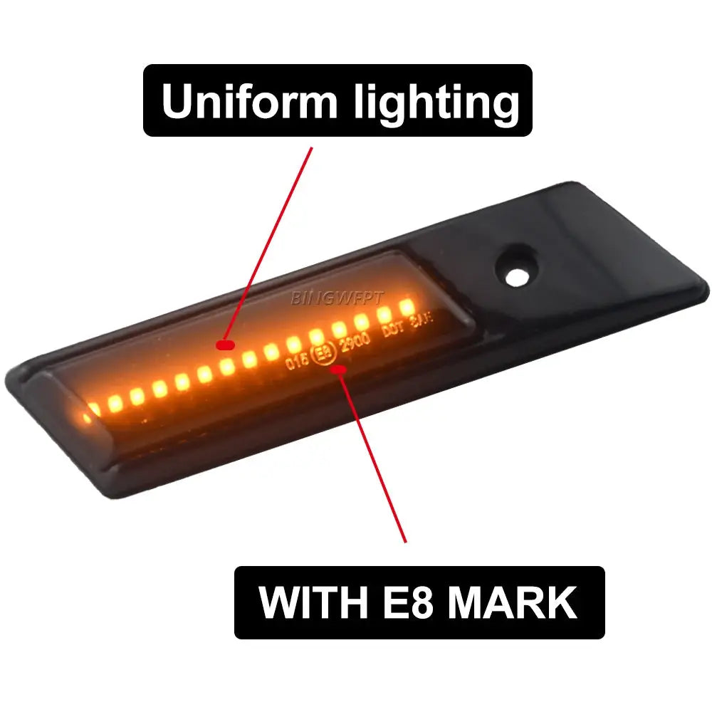 2PCS/LOT Flashing Sequential Dynamic Turn Signal Side Marker Lamp For BMW E30 E32 E34 E36 Led Light 1990-1996 M3 M5 3 5 7 Series by InterCyprus Trading Ltd