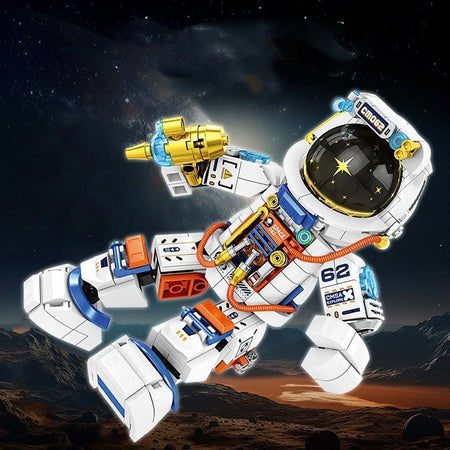 HOVFELER City Shuttle Satellite Rocket Building Blocks Set with Astronaut Figure