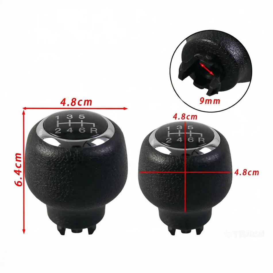 Black 6-Speed Gear Shift Knob for Honda Civic 2016-2019 by InterCyprus Trading Ltd