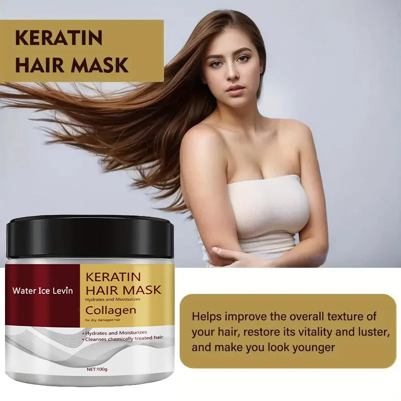 Water Ice Levin Collagen Keratin Hair Mask &ndash; Rapid Frizz Repair and Moisture Control