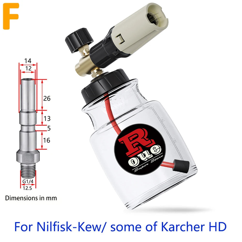 High-Pressure Foam Cannon Soap Generator for Karcher, Nilfisk, Parkside &amp; More For Nilfisk-Kew