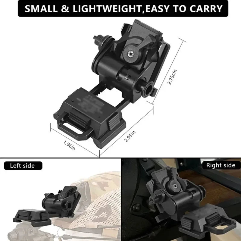 CNC hliníkový L4 G24 NVG odnímatelný adaptér pro taktickou helmu