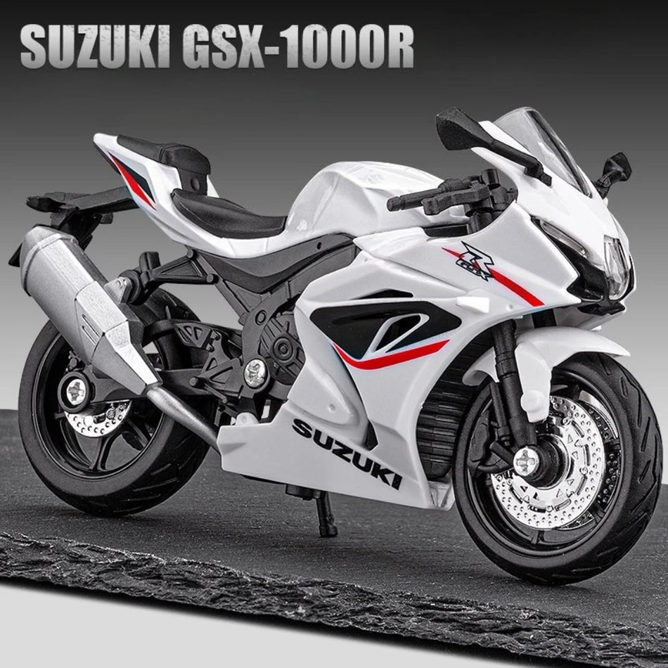 1:18 Diecast motorno kolo model z aluminijastim telesom, gumijastimi pnevmatikami, sprednjim krmiljenjem