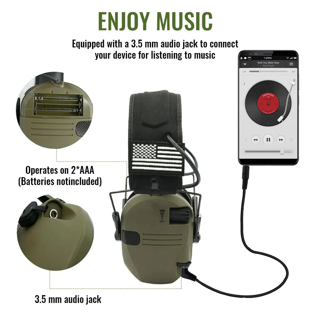 Tactical Electronic Shooting Earmuff &ndash; Noise Reduction