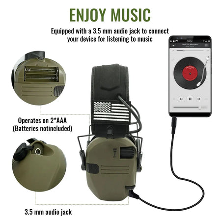Tactical Electronic Shooting Earmuff &ndash; Noise Reduction