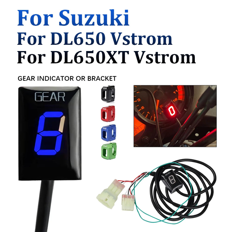 Suzuki DL650 Vstrom versnellingsindicator display meter voor motorfiets, digitaal, plastic