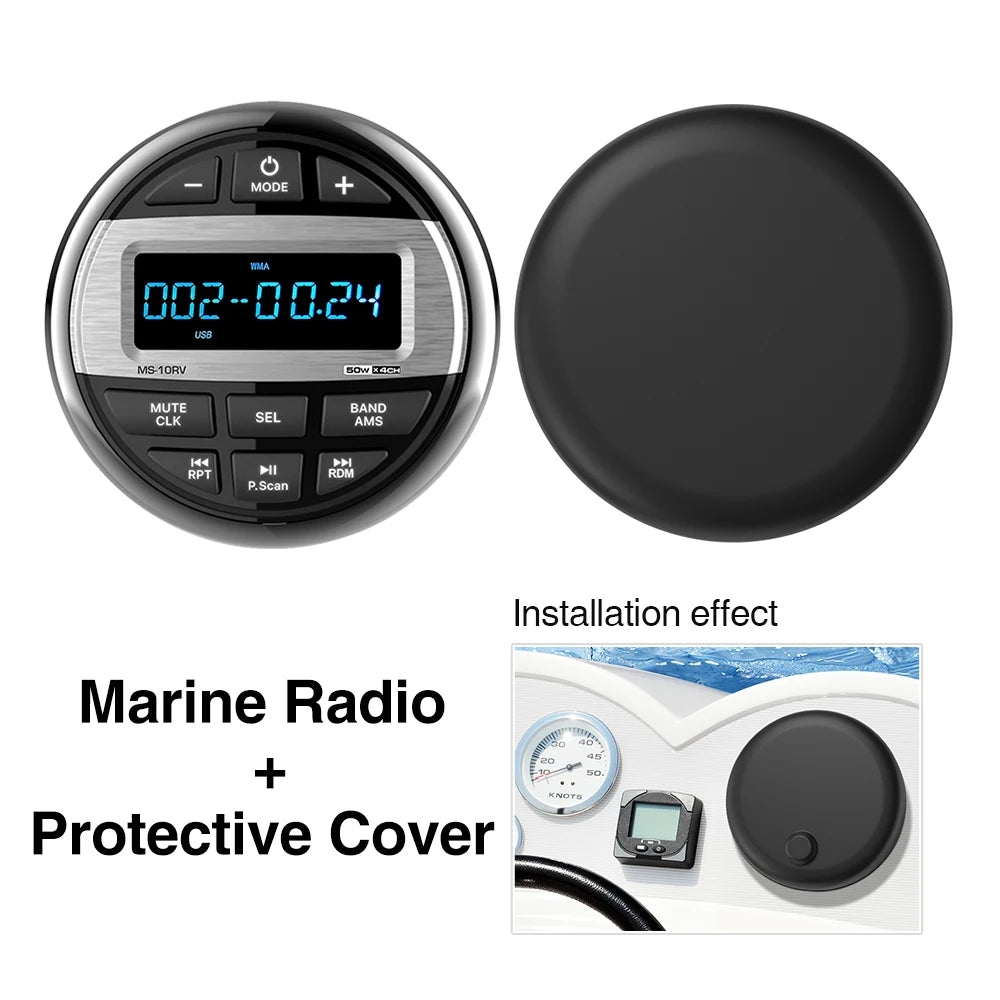 Boat Radio System Media Player Marine Radio /Speaker /FM AM Antenna ...