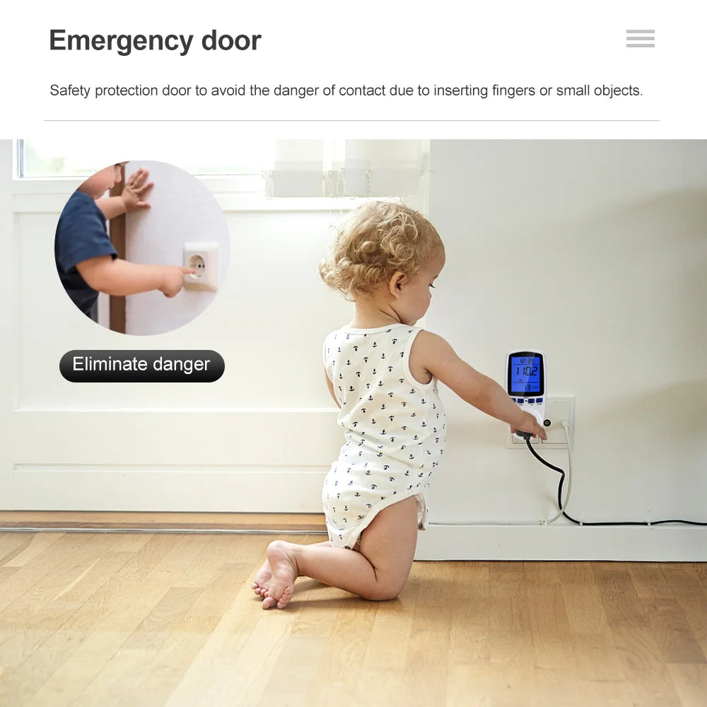 AC JUANJUAN Energy Meter &ndash; Digital LCD Energy Readout