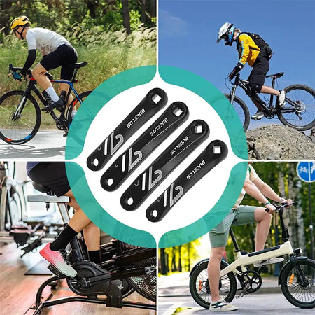 BUCKLOS Bicycle Replacement Crank Arm Square Spline Hole Left Cranks Exercise Bike Crank E-bike Dynamic Bicycles Crankset by InterCyprus Trading Ltd