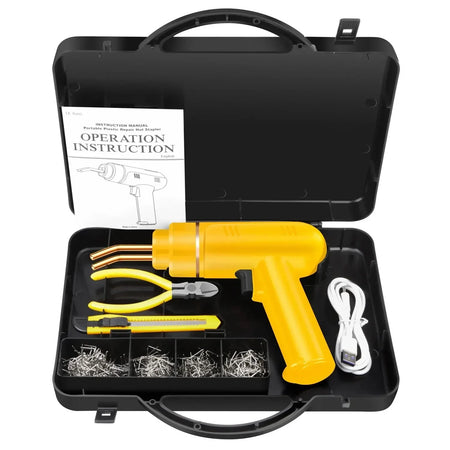 200W Hot Stapler Plastic Welder &ndash; Robust Bumper Repair Kit Yellow