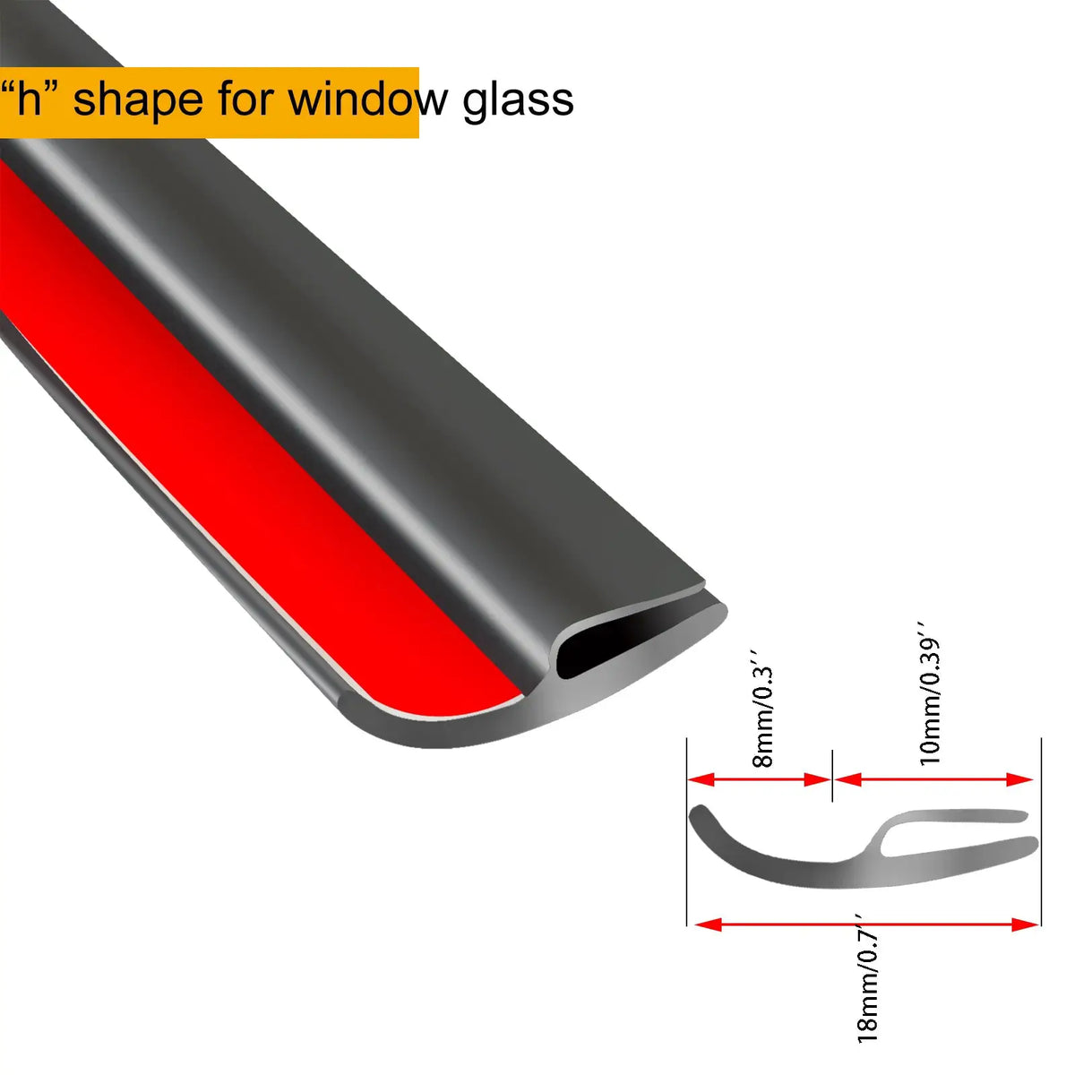 Type H Car Front Windshield Seals Rubber Rear Window Weatherstrip Sunroof Seal Strip Trim Moulding Sealing For BMW E46 E60 E90 by InterCyprus Trading Ltd