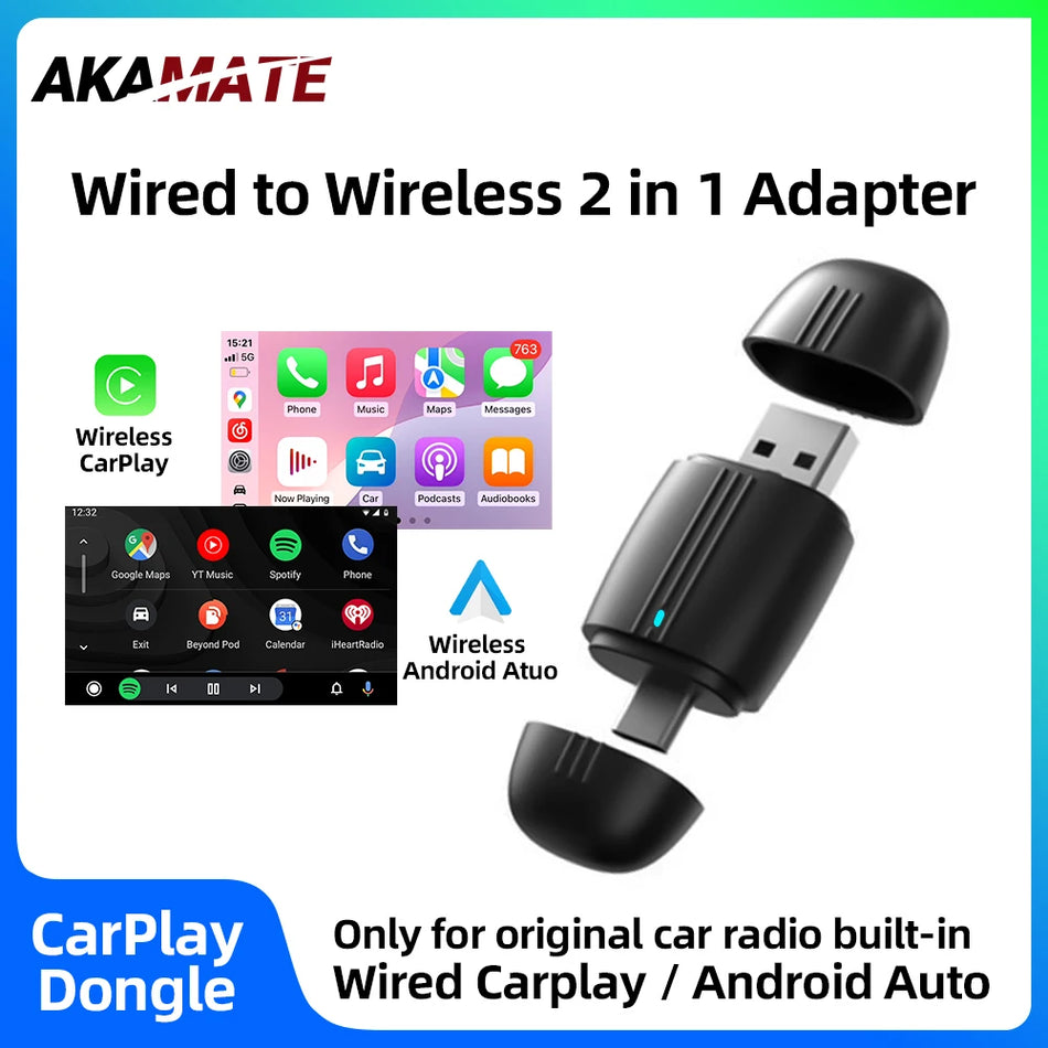 2in1 Wireless CarPlay Dongle &ndash; Wired To Wireless CarPlay