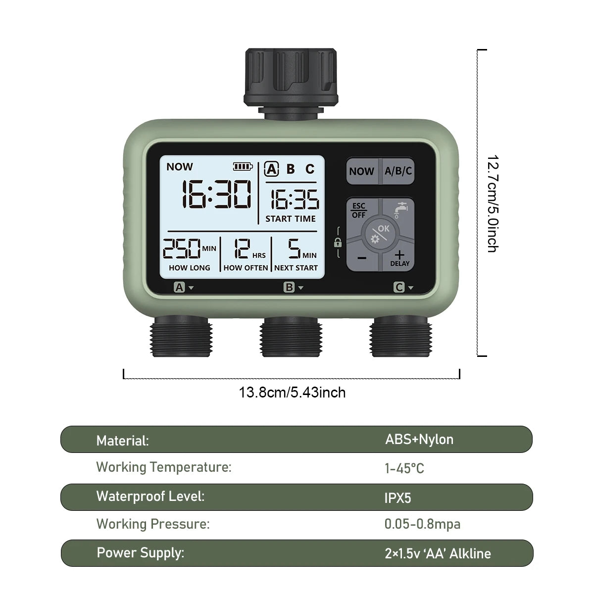 Eshico HCT-378 Garden Timer &ndash; Smart Triple Irrigation